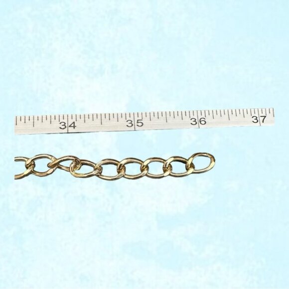 NWT Nasty Gal Gold Chain Belt Medium  Large - Picture 5 of 6